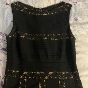 Tadashi Shoji Black Lace Maxi Dress